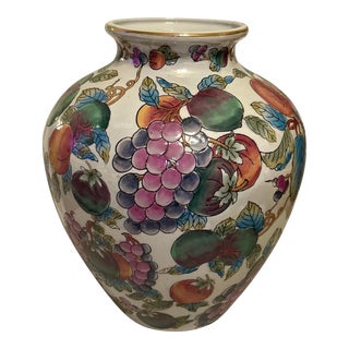 Vintage Chinoiserie Vase For Sale