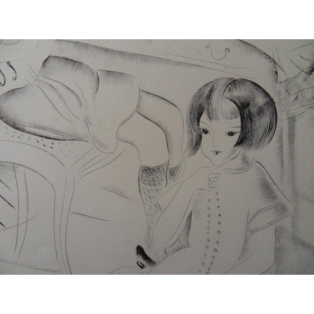 Mily Possoz, Young Girl in Front of the Hairdresser, Engraving For Sale - Image 4 of 7