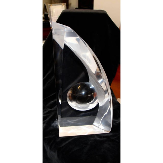 Plastic Bijan Bahar Lucite Sculpture 1/1 For Sale - Image 7 of 7