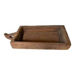 Antique French Hand-Hewn Wood Dough Trough For Sale