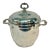 Vintage 1970’s Sheridan Taunton Attributed Silverplate Ice Bucket With Milk Glass Liner For Sale
