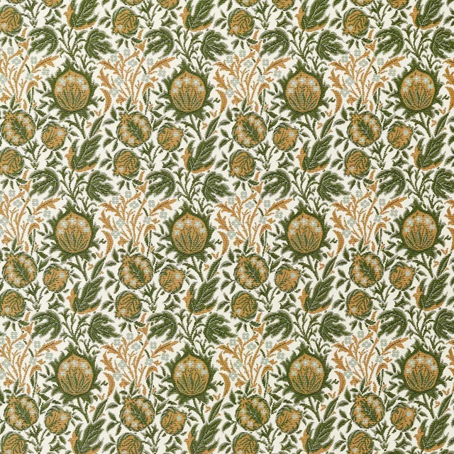 Morris & Co. Elmcote Weave Fabric in Moss/Wheat - a sample For Sale