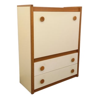 Vintage Secretaire in Oak, 1970s For Sale