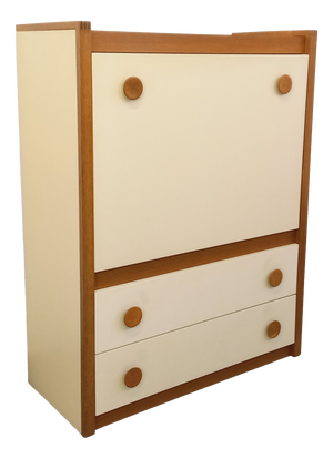 Vintage Secretaire in Oak, 1970s