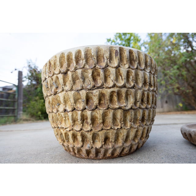 Mid-Century Thumb Pot Ceramic Planter and Saucer by Sam Trujillo Stan Bitters For Sale In Sacramento - Image 6 of 12