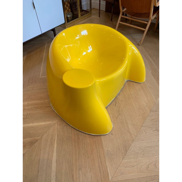 Wendell Castle Wendell Castle Yellow “Castle” Chair For Sale - Image 4 of 8