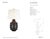 Thomas O'Brien by Visual Comfort Signature Orly Large Table Lamp in Garden Bronze with Linen Shade Designer: Thomas...