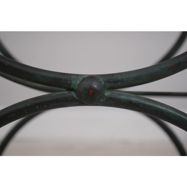 Bronze Vintage 1950s Salterini Design Iron Window Bench For Sale - Image 8 of 13