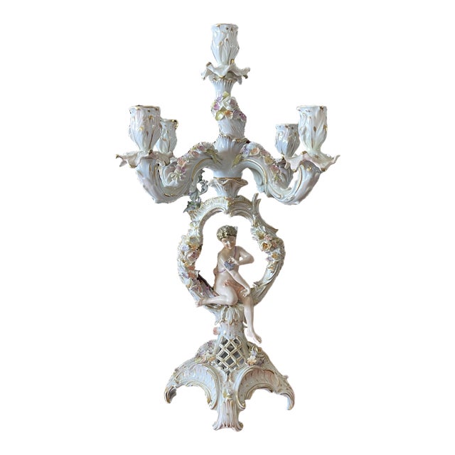 1920s Meissen School Candelabra For Sale