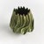 With a sculptural, luster effect, this unusual form of a vase truly captivates. Made of clay & finished with a highgloss...