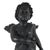 Late 20th Century Pair of Cast Metal Garden Cherub Statues, Classical Outdoor Decor For Sale - Image 5 of 8