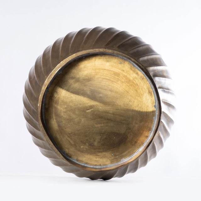 Vintage Brass Jardinière Planter For Sale - Image 11 of 12