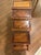 Wood Vintage Hand-Carved Hardwood Nesting Tables Set of 4 With Brass Inlay & Hidden Drawer For Sale - Image 7 of 7