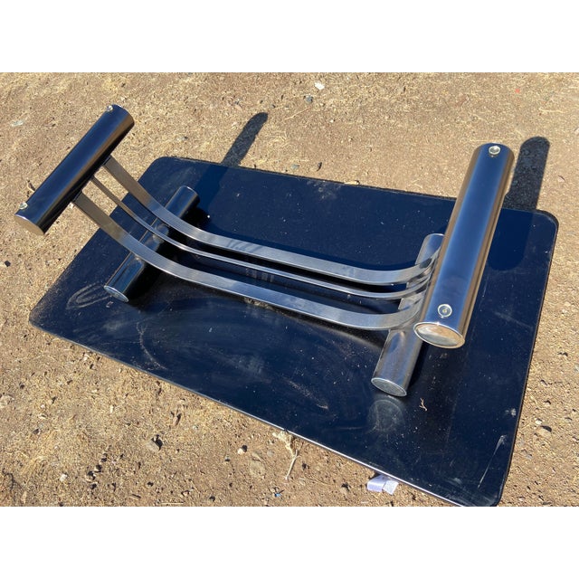 Vintage Art Deco Tubular Glass Coffee Table Romeo Rega Style For Sale - Image 10 of 13