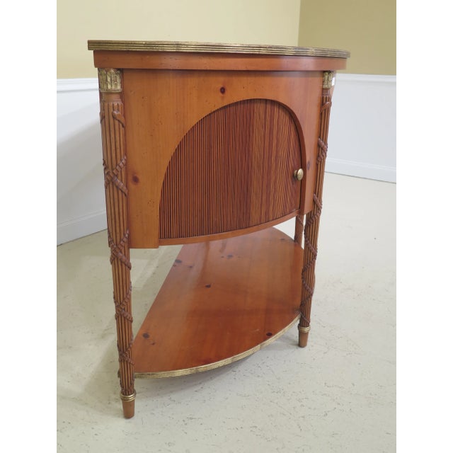 Baker Demilune Shaped Regency Style Pine Sideboard For Sale - Image 10 of 12