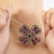 Circa 1890s Style 6.25 Ct Ruby & Kyanite Four Leaf Clover Christmas Brooch Pendant For Sale - Image 4 of 15