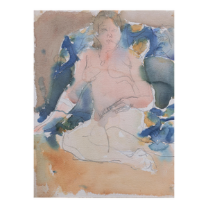 'Seated Nude' by Janet Ament De La Roche, Paris, Académie Grande Chaumière, Musee d'Art Moderne, Los Angeles County Museum of Art