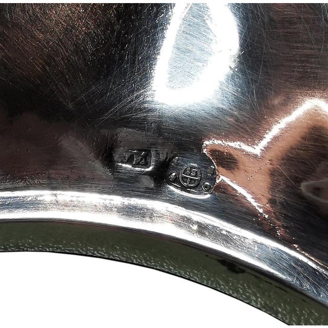 Metal Antique Biedermeier Silver Candleholders, Vienna, Austria, 1840s, Set of 2 For Sale - Image 7 of 9