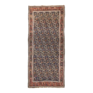 Antique Handmade Persian Gallery Rug For Sale