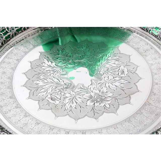 Silver Ticket Holder with Grid For Sale - Image 4 of 6