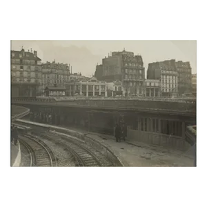 Subway Construction in Paris, 1928 - Silver Gelatin Black and White Photography
