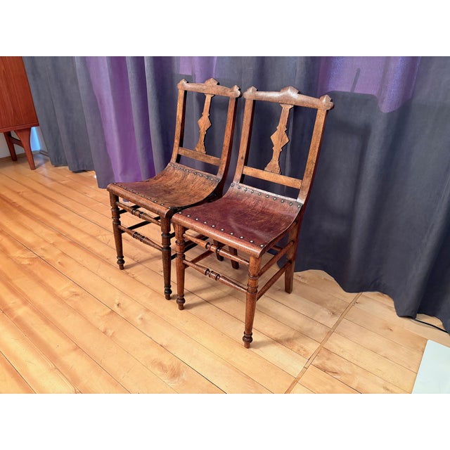 Art Nouveau Chairs, 1890s, Set of 2 For Sale - Image 9 of 18