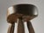 A magnificent and sculptural tripod stool, Modernist, Brutalist, Popular Art, in solid gouge-cut wood, to be attributed,...