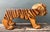 Vintage Handcrafted Wood and Jute Tiger Stool For Sale - Image 12 of 16