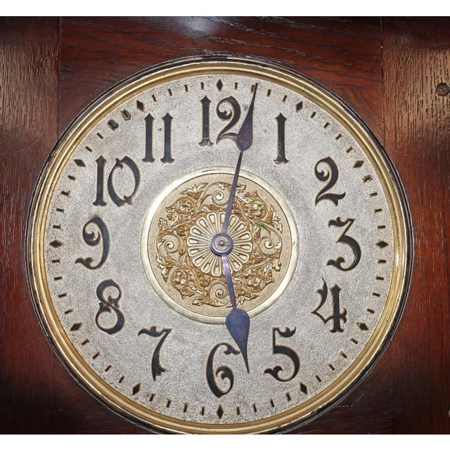 Ansonia Mahogany Bronze Mounted Floor Clock Grandfather Clock Circa 1900 For Sale - Image 13 of 18