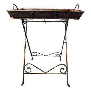 1990s Butler Tray Table Bamboo For Sale