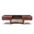M.F. Harty for Stow & Davis Mid Century Walnut, Chrome and Glass Executive Desk This desk measures: 96 wide x 38 deep x 28...