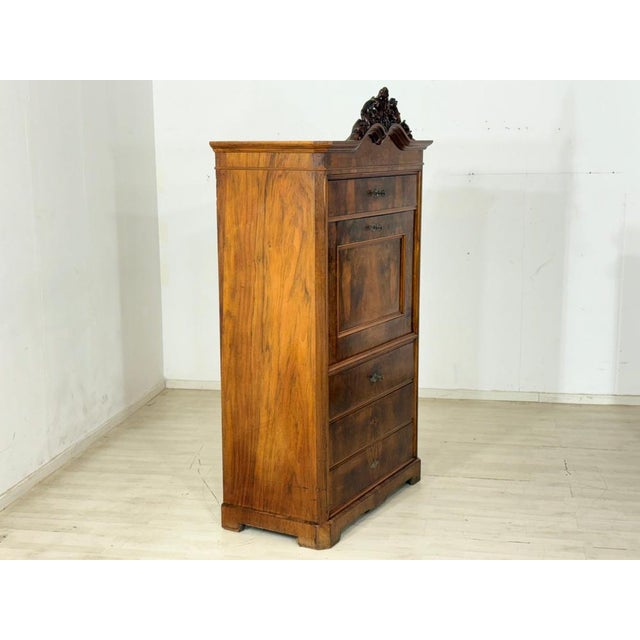 Antique Biedermeier Secretaire, 1880 For Sale - Image 12 of 14