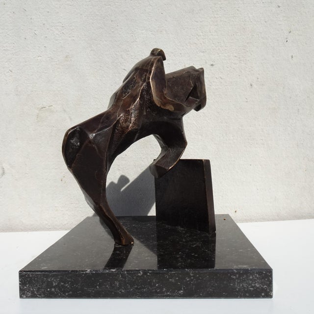 Boud Ceysens, Jumping Horse, 1980s, Bronze & Marble For Sale - Image 12 of 15