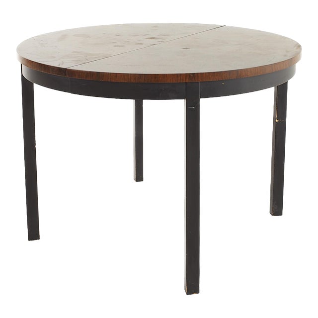 Founders Mid Century Rosewood Expanding Dining Table With 2 Leaves For Sale