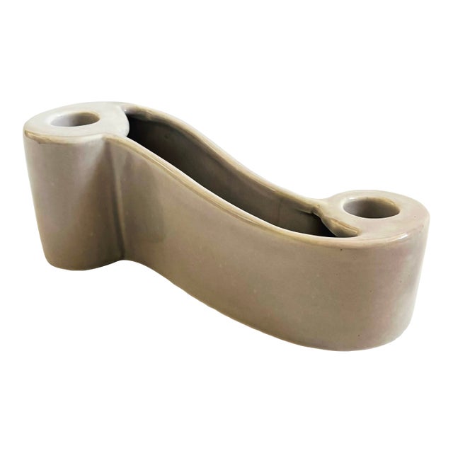 Royal Haeger Curvy Ceramic Candle Holder Planter For Sale