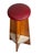 Mid-Century Modern Mid-Century Wooden Bar Stools With Red Upholstery - Set of 3 For Sale - Image 3 of 4