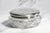 Stunning Large Antique Crystal Powder Jar Sterling Silver Lid Floral Cut Glass Edwardian Vanity Box For Sale - Image 4 of 16