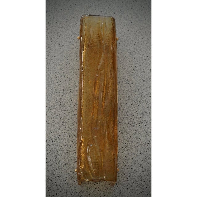 Metal Murano Art Glass Orange Color Wall Light, 2000 For Sale - Image 7 of 10