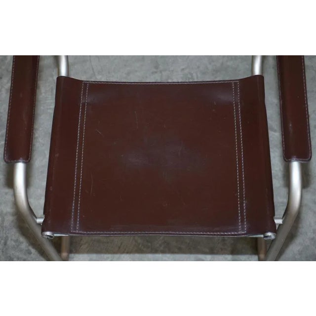 Vintage Leather B34 Armchair by Mart Stam For Sale - Image 6 of 18