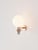 Magda II Wall Lamp in Brass with Aluminum and Blown Glass by Marine Breynaert For Sale - Image 4 of 6