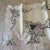 Art Deco Linen Tablecloth 32" X 33" , 10 Napkins C1930 Cream With Gray Trim Pristine For Sale - Image 16 of 18