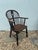 Late 18th Century English Windsor Chairs Original Early Oak Complete Set of 8–6 Side Chairs, 2 Broad Armchairs With Heart Splat Backs For Sale - Image 9 of 12