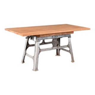 Large Industrial Dining Table by H Mc-G and Co LTD, 1920s For Sale