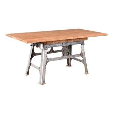 Large Industrial Dining Table by H Mc-G and Co LTD, 1920s For Sale