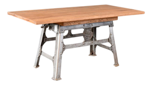 Large Industrial Dining Table by H Mc-G and Co LTD, 1920s