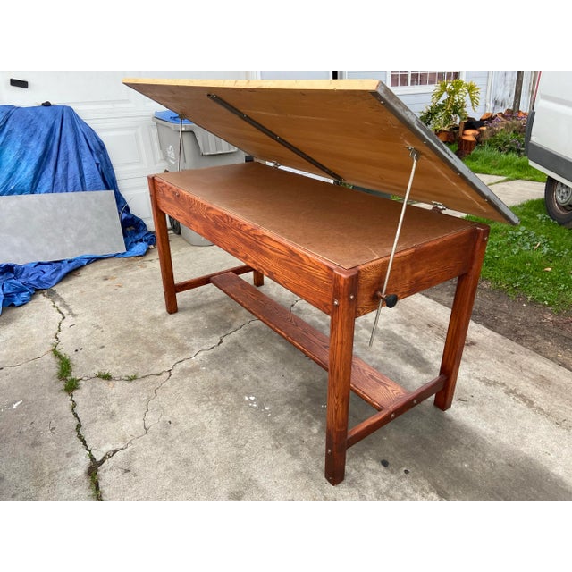 1960s Vintage Mayline Drafting Table Chairish