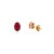 Not Yet Made - Made To Order 14k Solid Gold 1.82 Carat Natural Ruby Soliatire Stud Earrings for Her- A Pair For Sale - Image 5 of 15