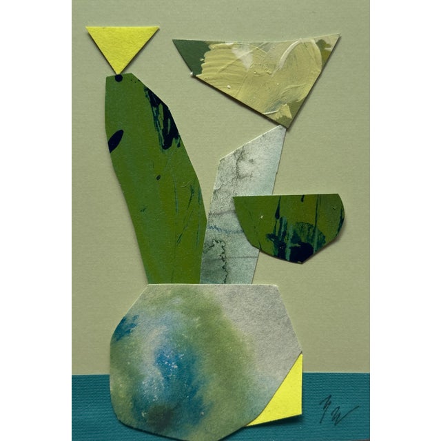 Paper "Petal 4" Original Mixed-Media Collage on Paper by Zac Woodiel For Sale - Image 7 of 10