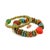 Modern Bohemian Style Red Heart & Evil Eye Happy Bracelet Set For Sale - Image 3 of 8