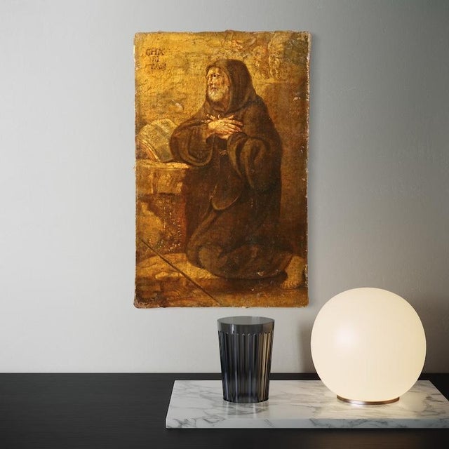 Italian Artist, Saint Francis of Paola, 1670, Oil on Canvas For Sale - Image 7 of 13